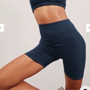 Beyond Yoga Dark Blue Bike Shorts